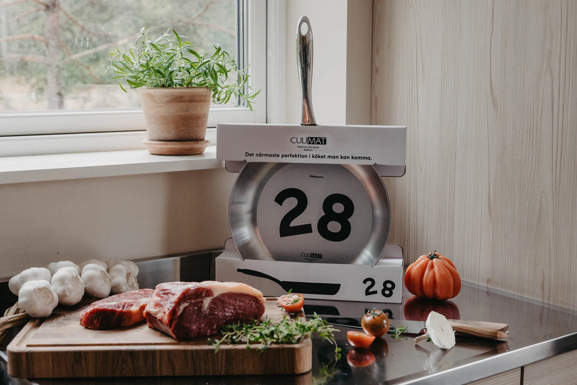 Culimat stekepanne 5-Ply rustfritt stål, 28 cm Culimat