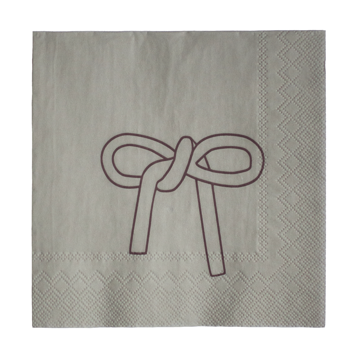 DBKD Bow papirserviett 33x33 cm 20-pakning Beige