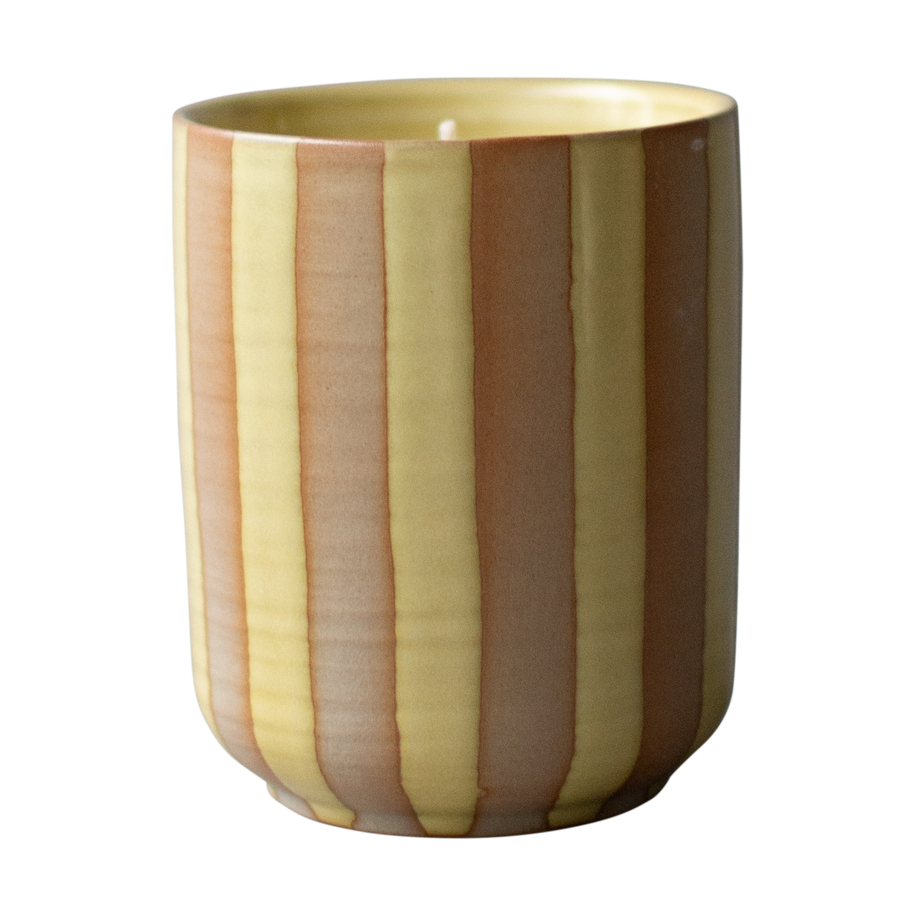 DBKD Burn duftlys 60 t Stripe yellow