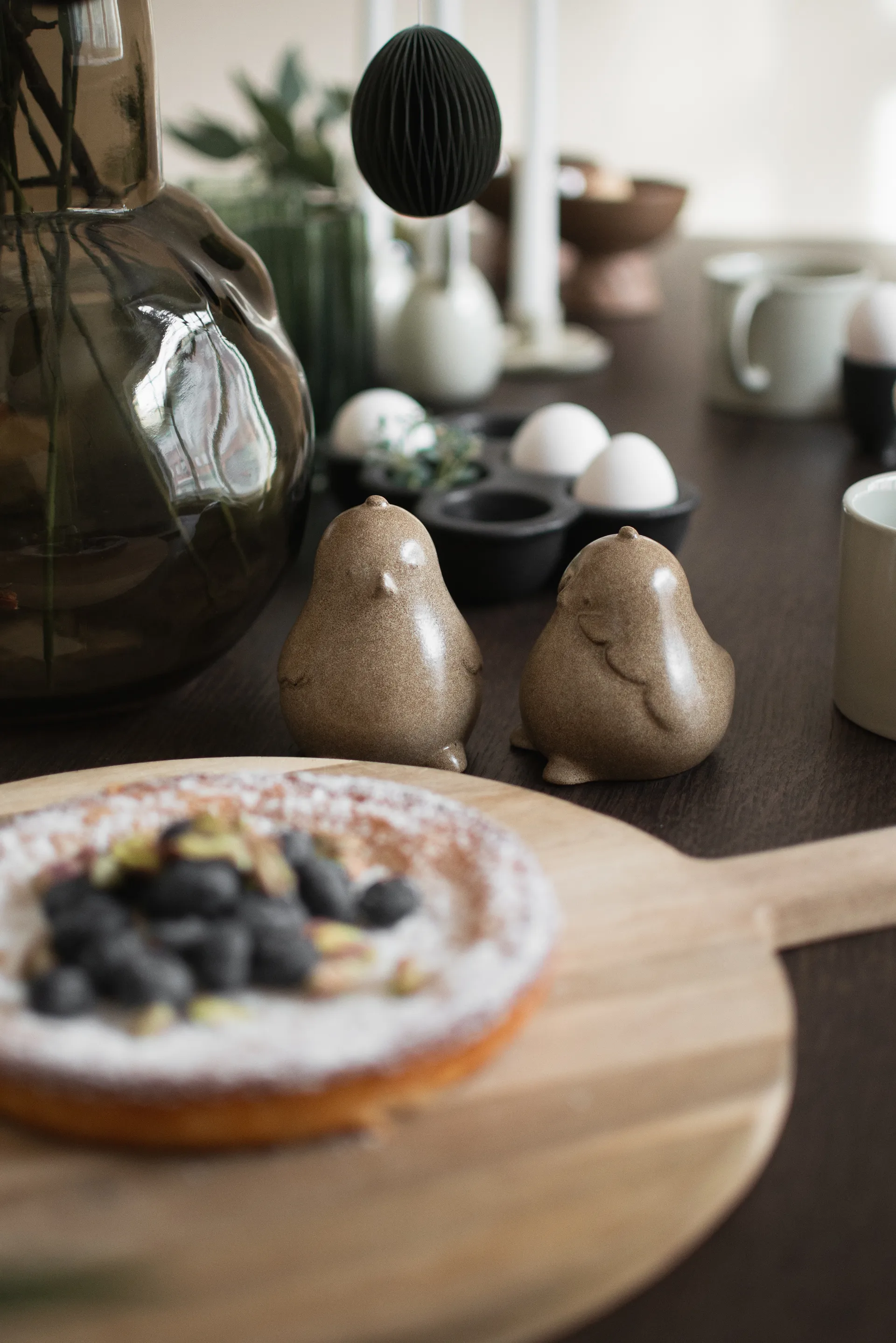 Chubby chicken påskedekorasjon 2-pakning, Beige DBKD