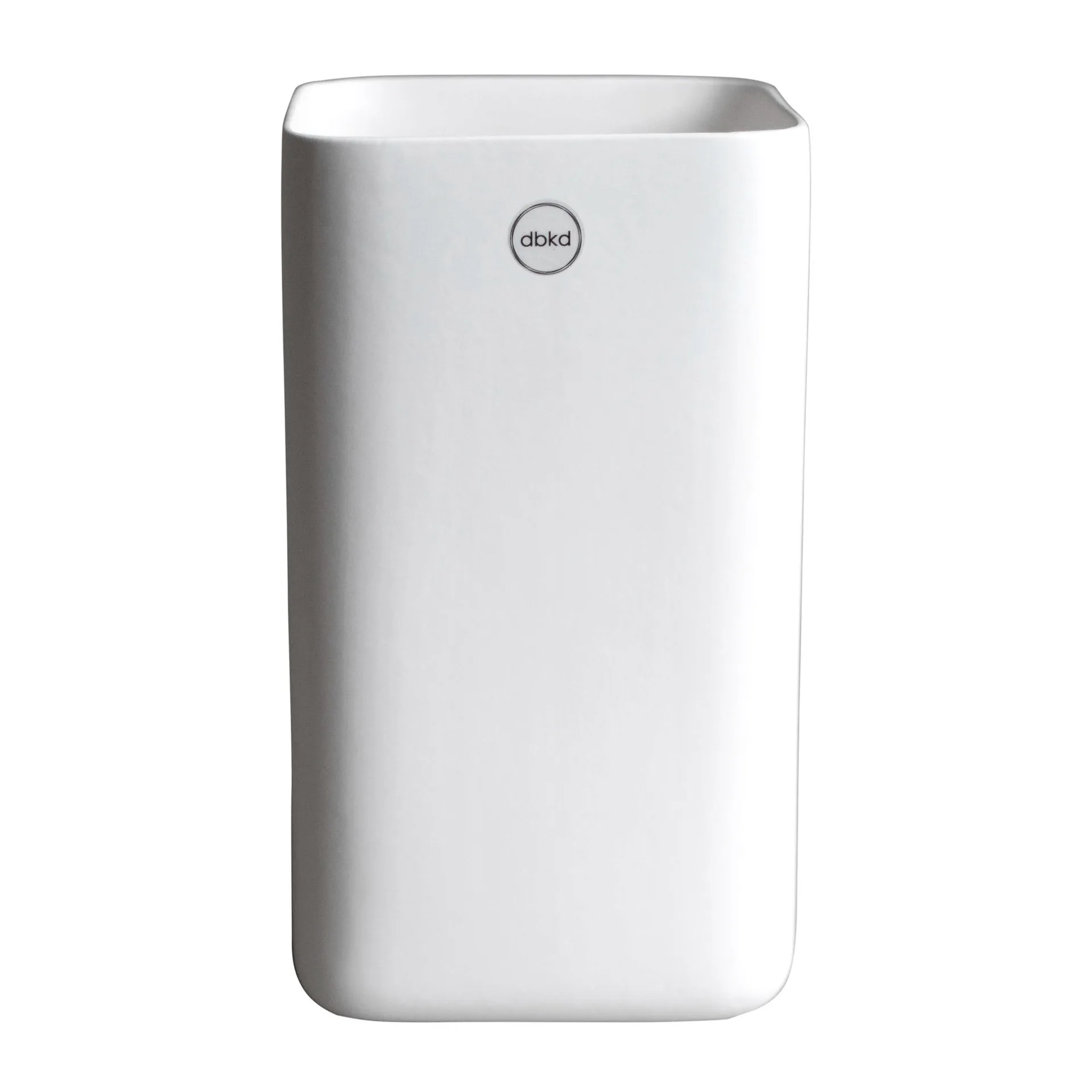 Cube krukke large Ø 13 cm, Matte white DBKD