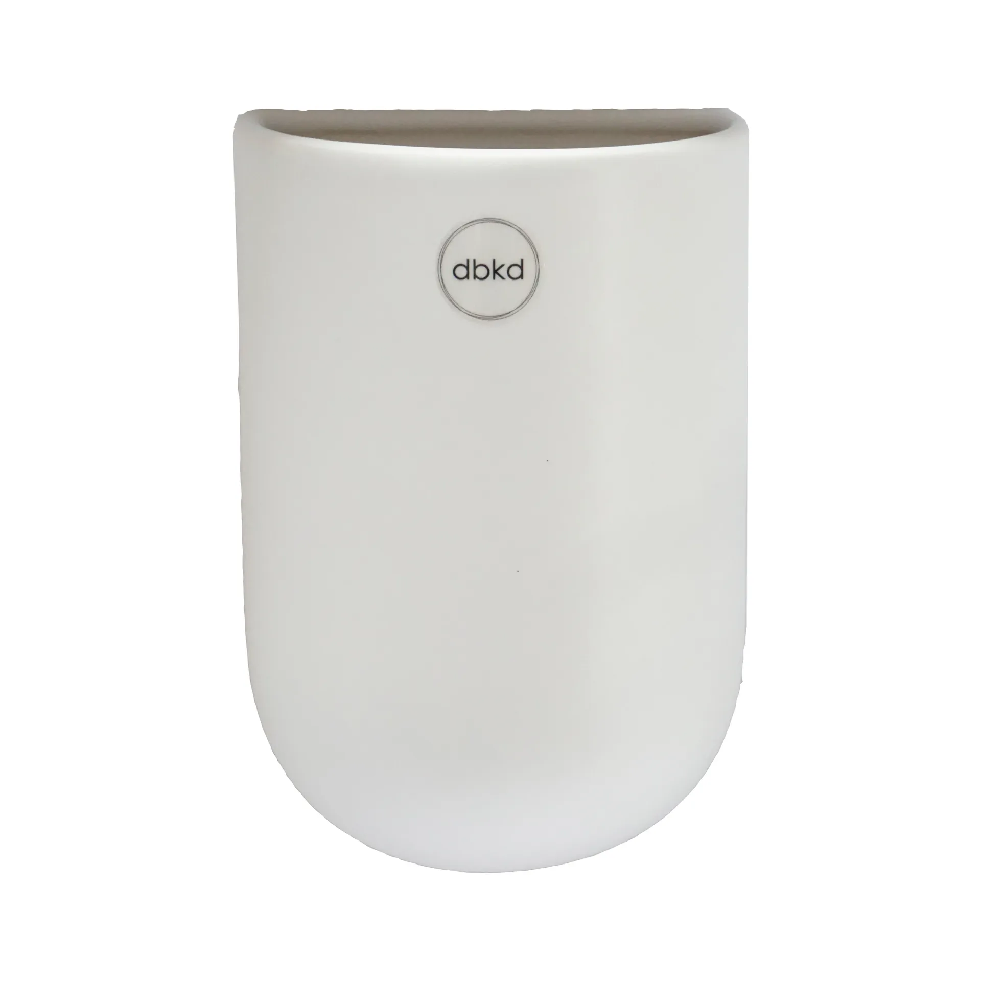 Cut vegghengt krukke hvit, medium DBKD