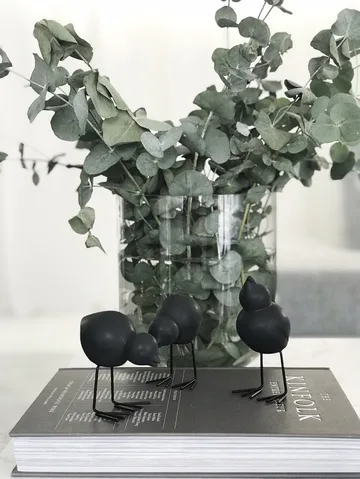 DBKD Swedish Birds påskedekorasjon 2-pakning - Black - DBKD