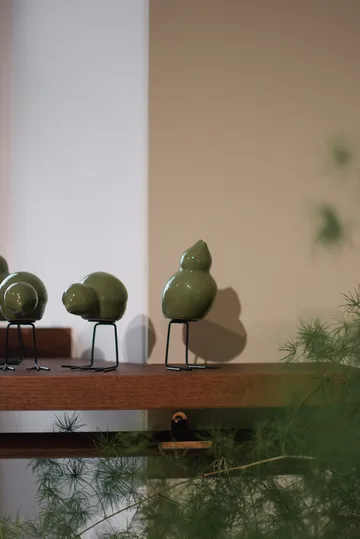 DBKD Swedish Birds påskedekorasjon 2-pakning - Shiny green - DBKD