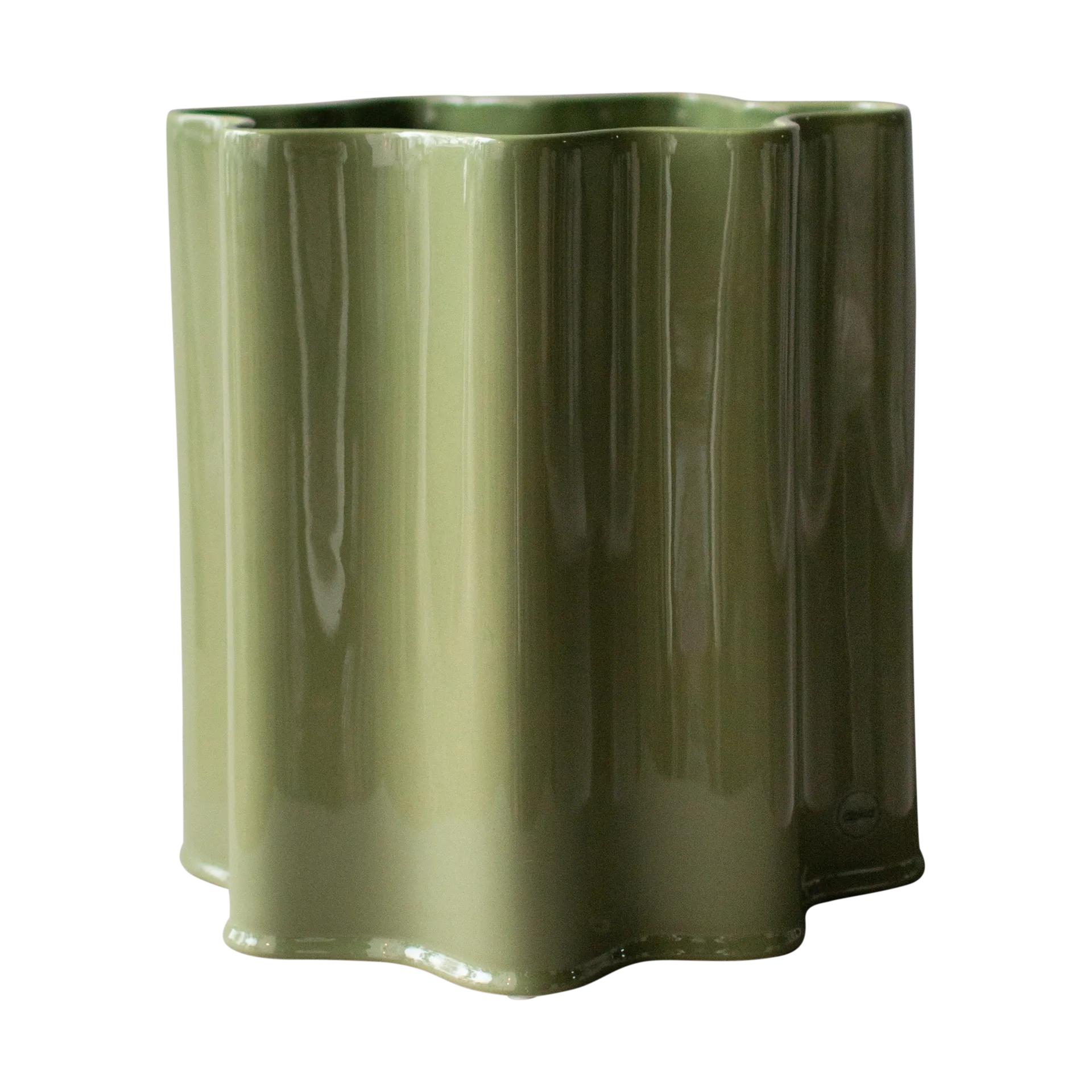 Filter krukke, Shiny green, Ø25 cm DBKD