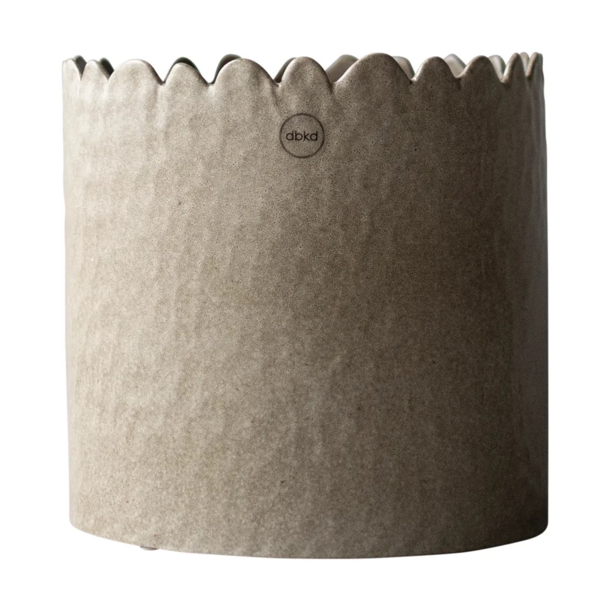 DBKD Flowery krukke Ø20 cm Beige