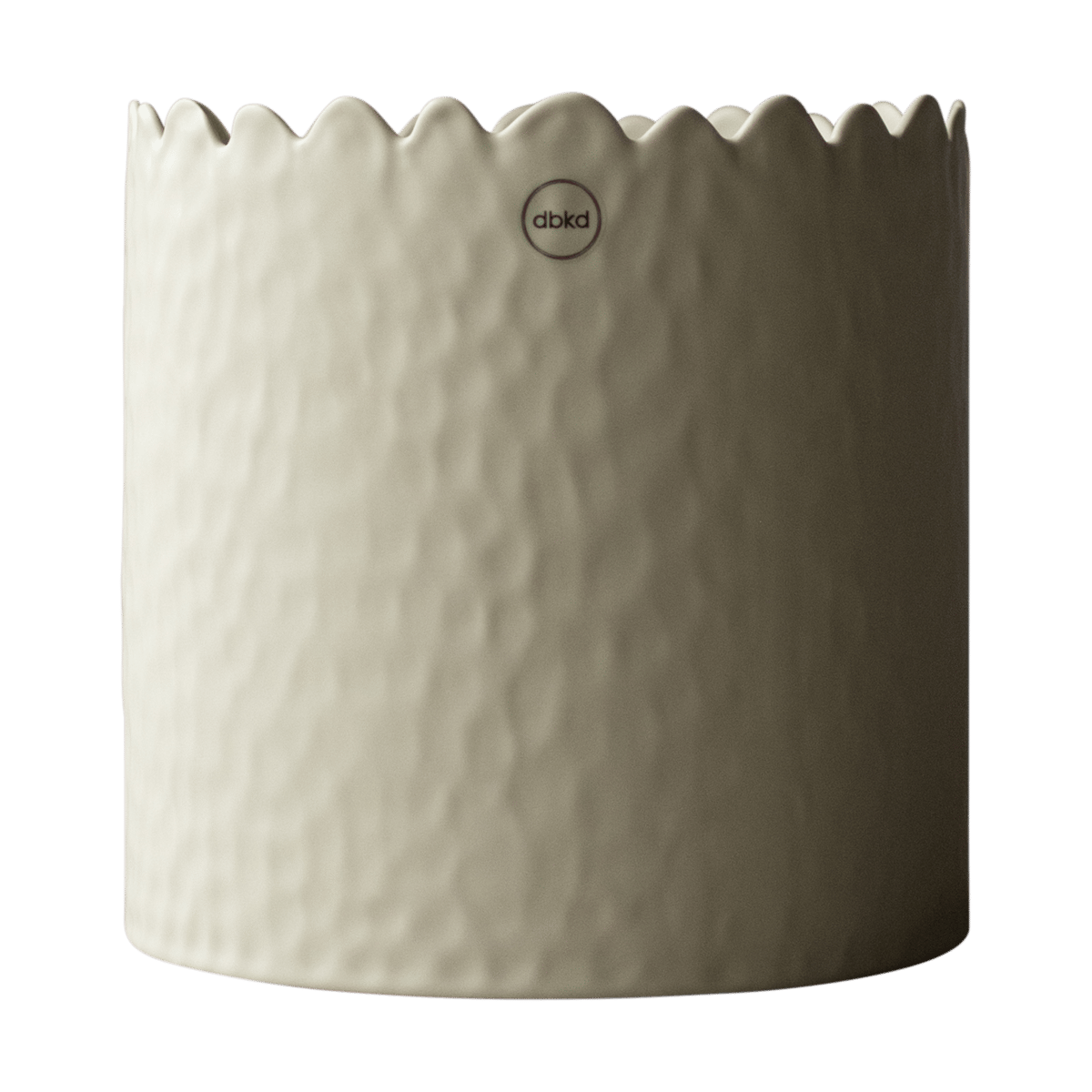 DBKD Flowery krukke Ø20 cm Creme