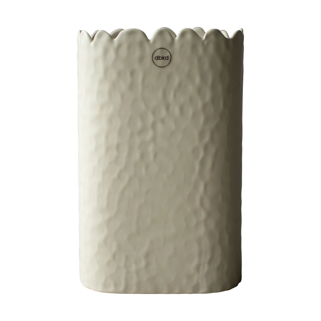 DBKD Flowery vase 20 cm Creme