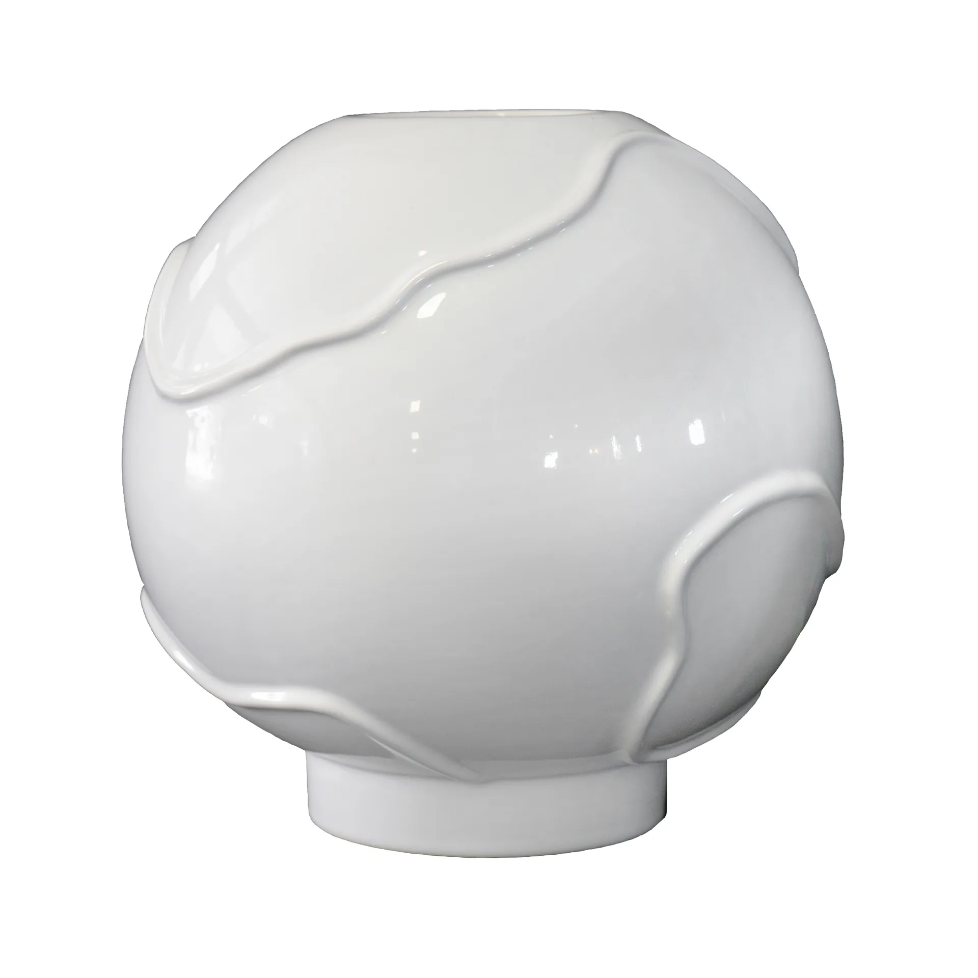 Form vase Ø25 cm, Shiny white DBKD