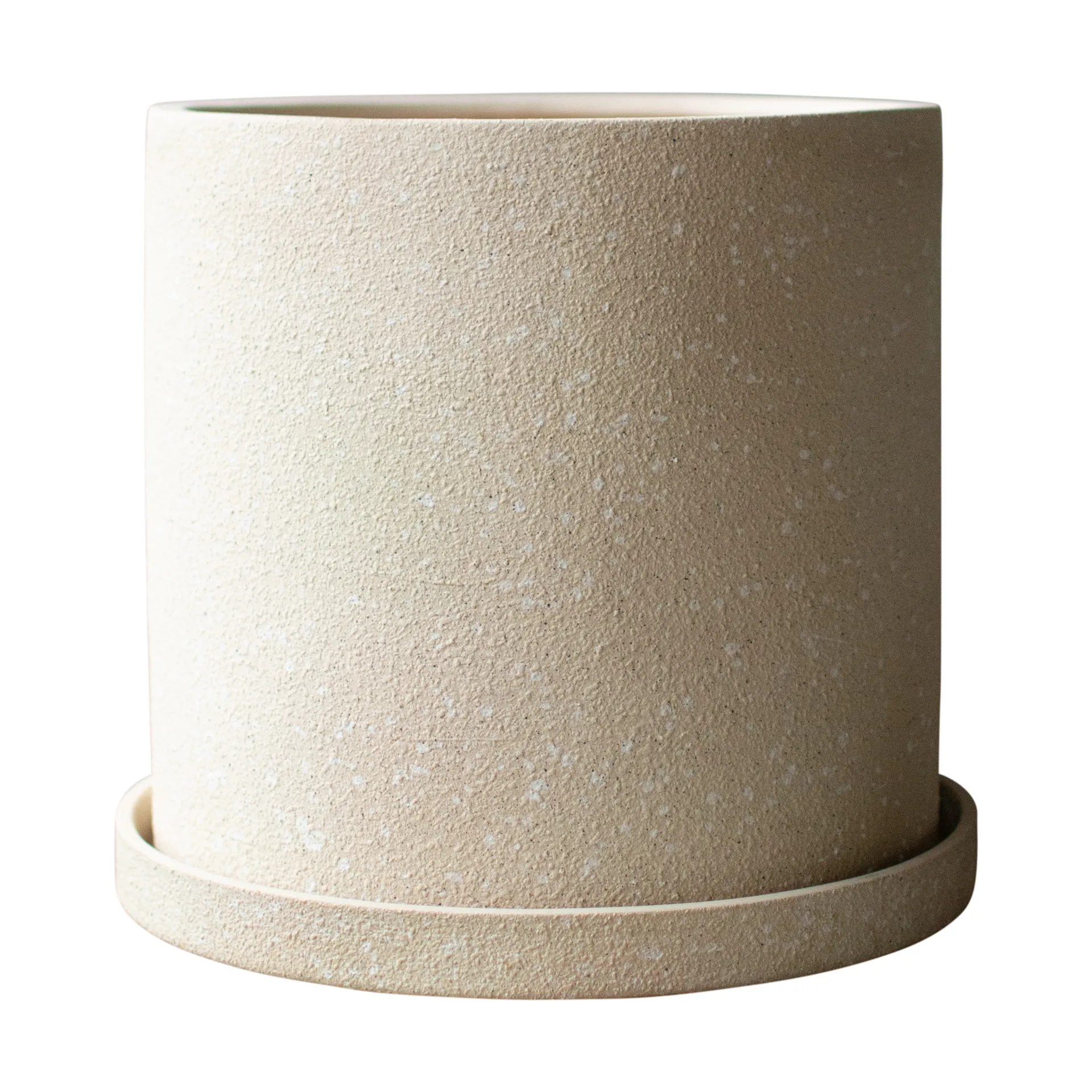 Grow krukke Ø30 cm med fat, Creme structure DBKD