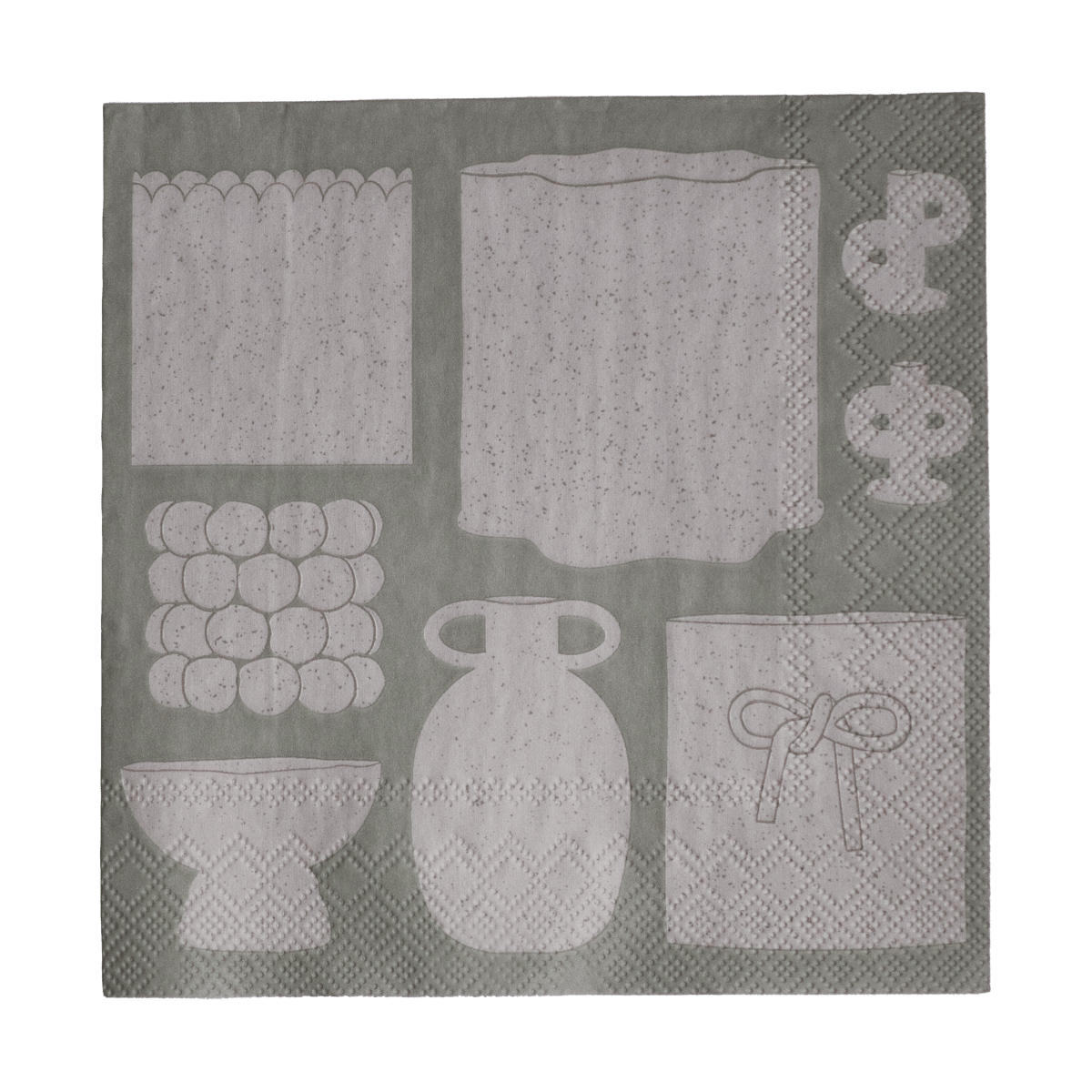 DBKD Illustration papirserviett 33x33 cm 20-pakning Beige