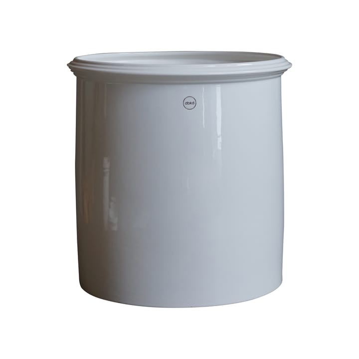 Krusett krukke blank hvit, Xl ø34 cm DBKD