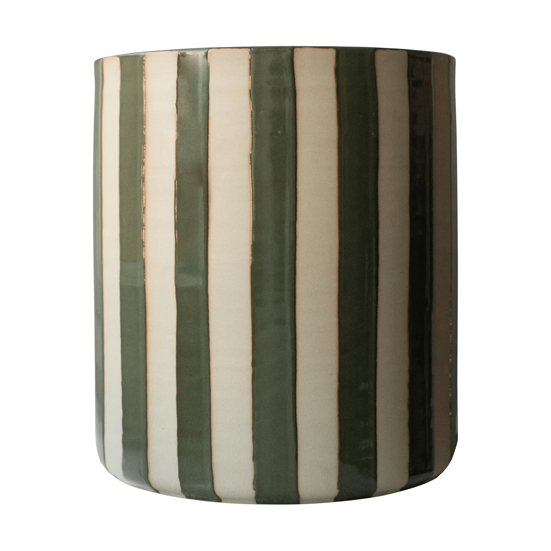 DBKD Line krukke Ø21x24 cm Stripe green