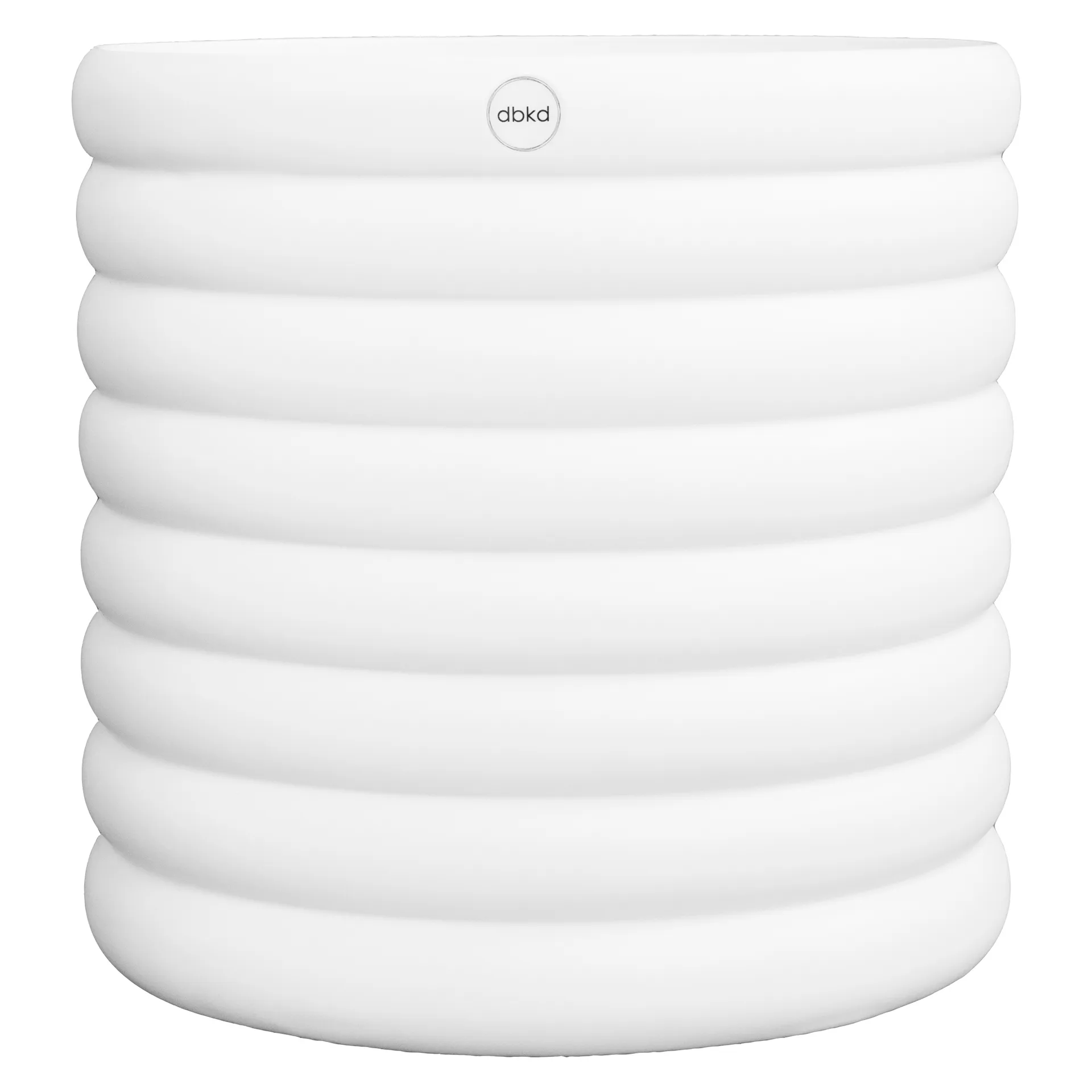 Mud krukke hvit, XL, Ø 27 cm DBKD