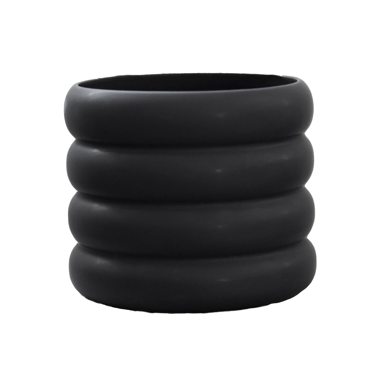 DBKD Mud krukke svart Medium, Ø 14 cm
