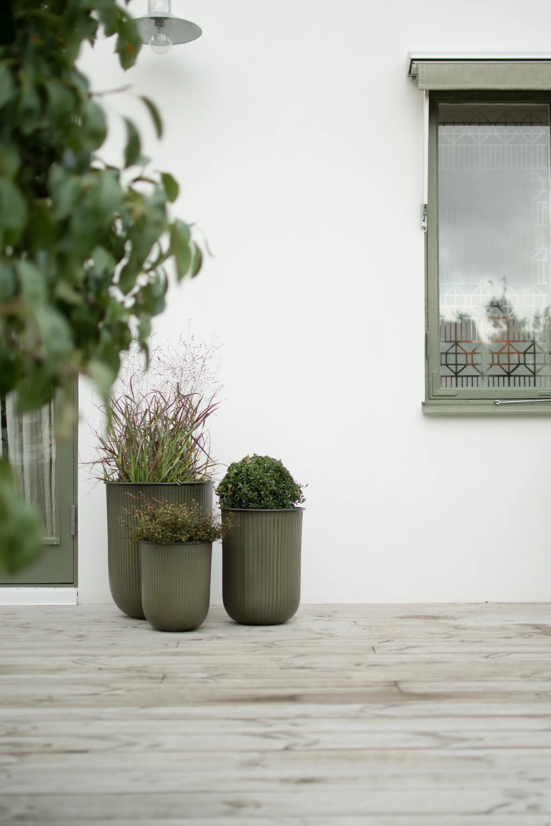 Out stripe krukke 3 deler, Green DBKD