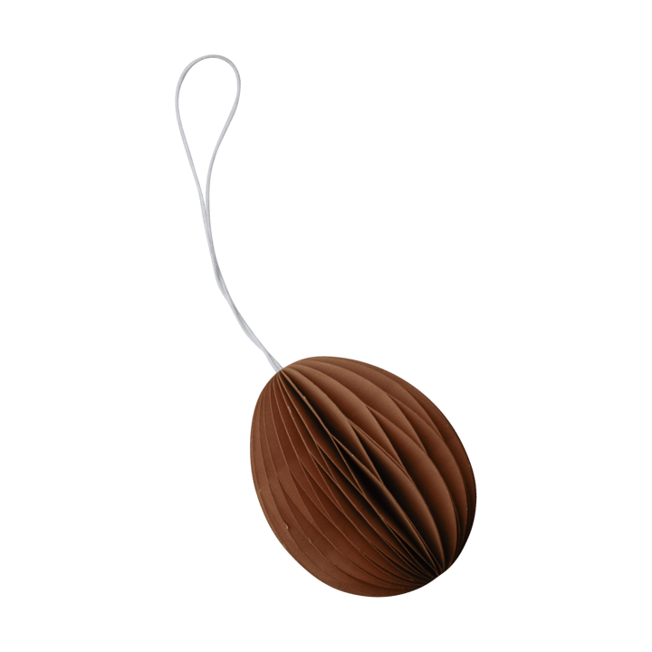 Ovoid påskepynt papir 7 cm, Terracotta DBKD