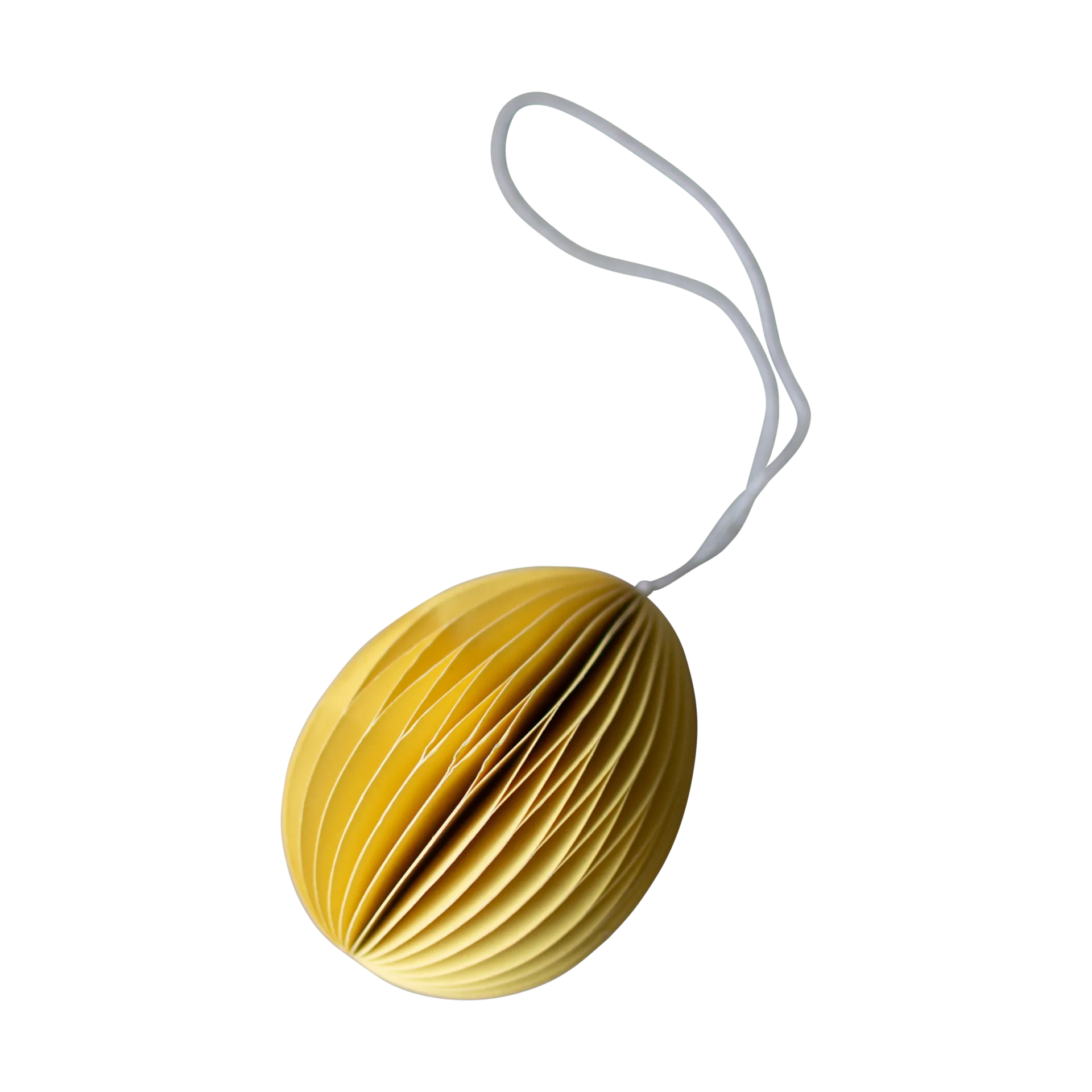 Ovoid påskepynt papir 7 cm, Yellow DBKD