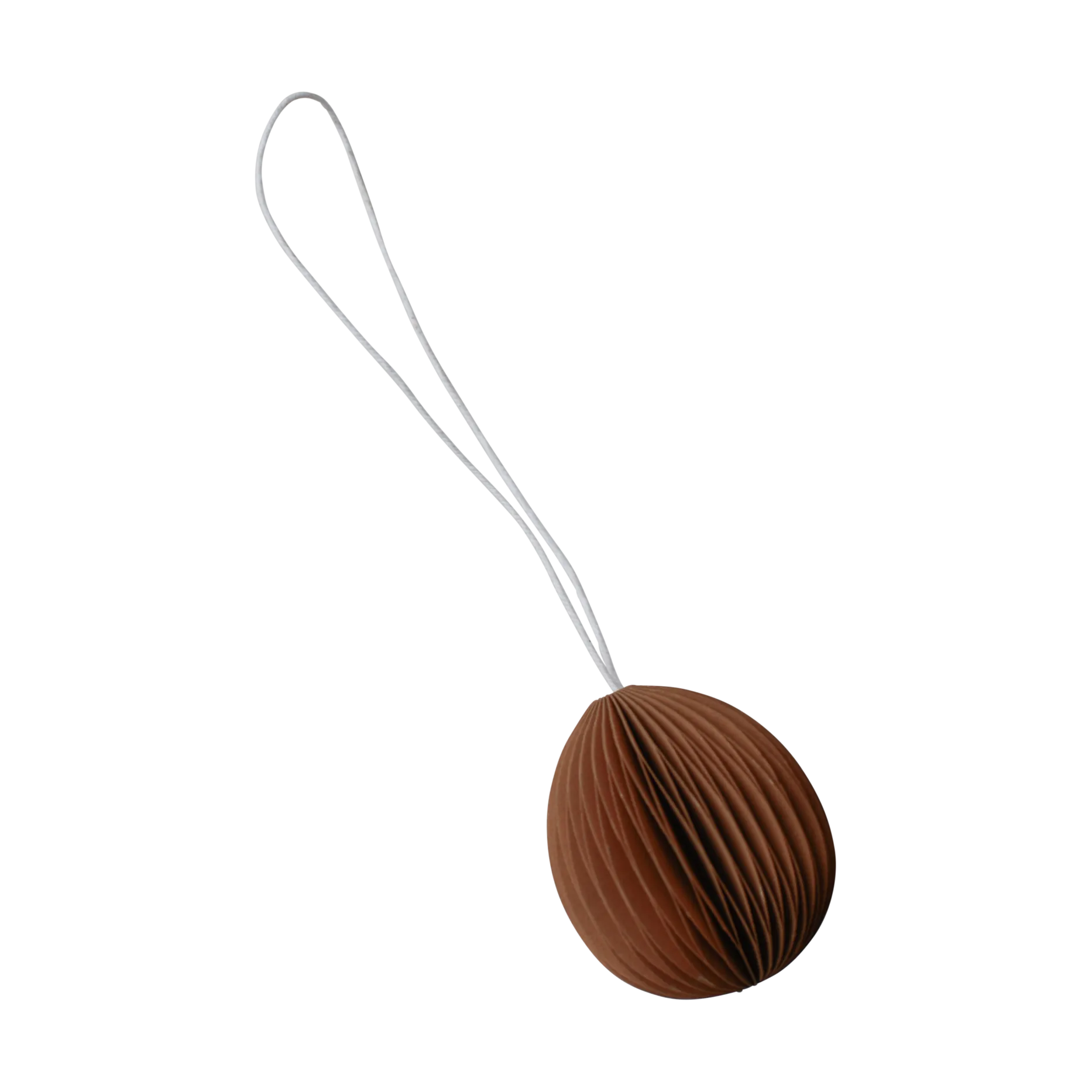 Ovoid påskepynt papir small 4 cm, Terracotta DBKD