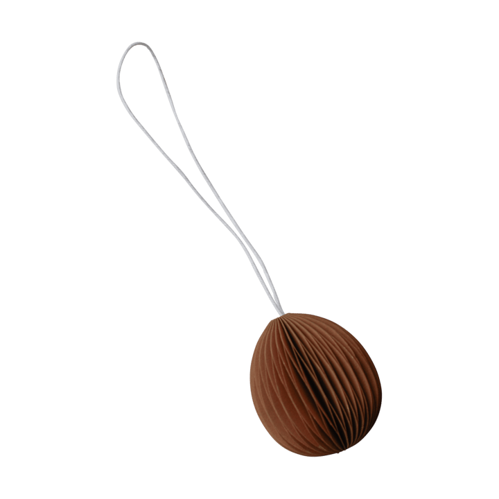 Ovoid påskepynt papir small 4 cm - Terracotta - DBKD