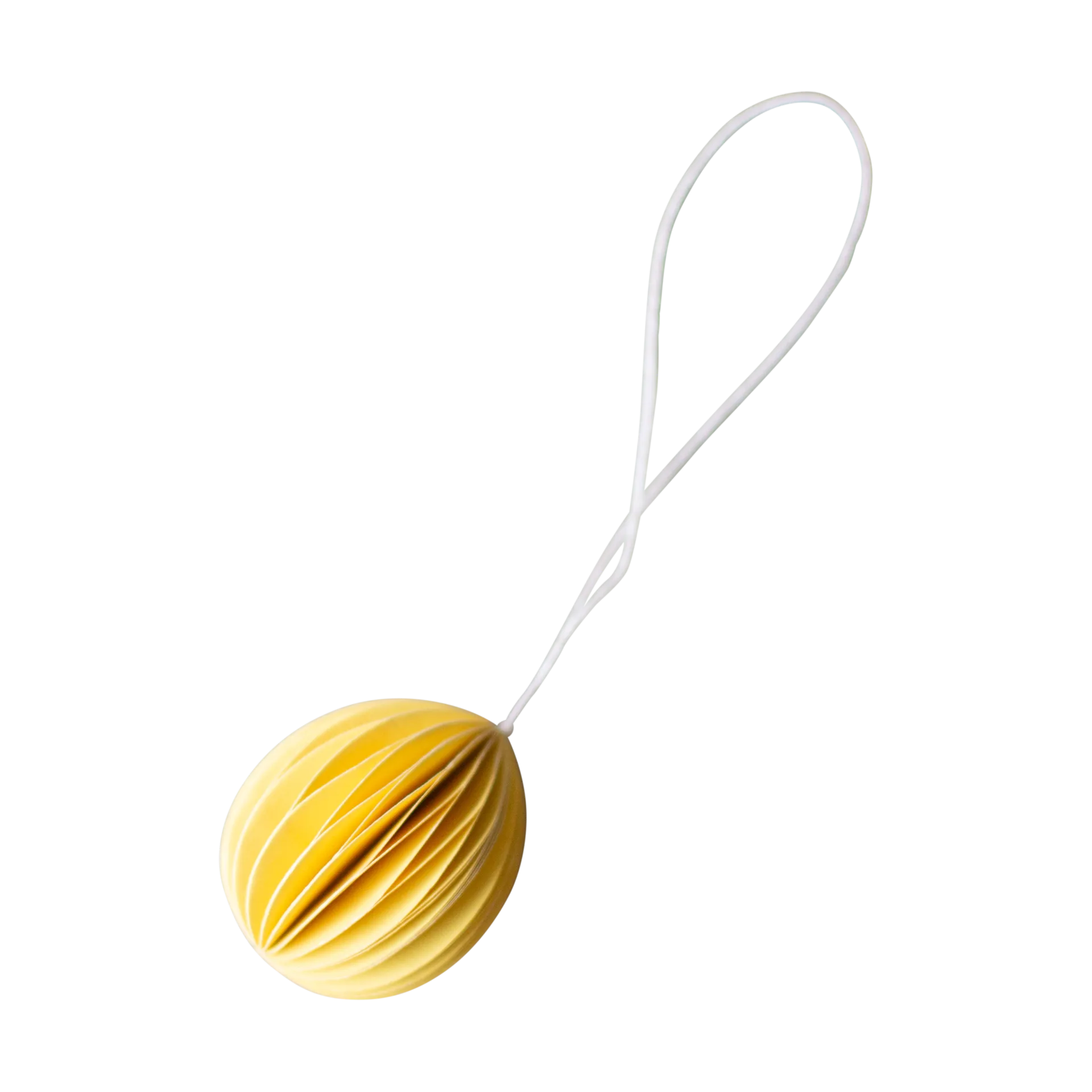 Ovoid påskepynt papir small 4 cm, Yellow DBKD