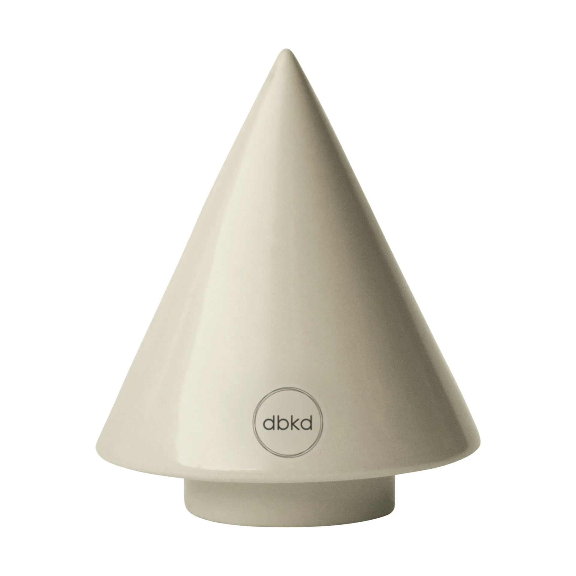 Peak tre dekorasjonsdetalj, Shiny creme, Ø9 cm DBKD