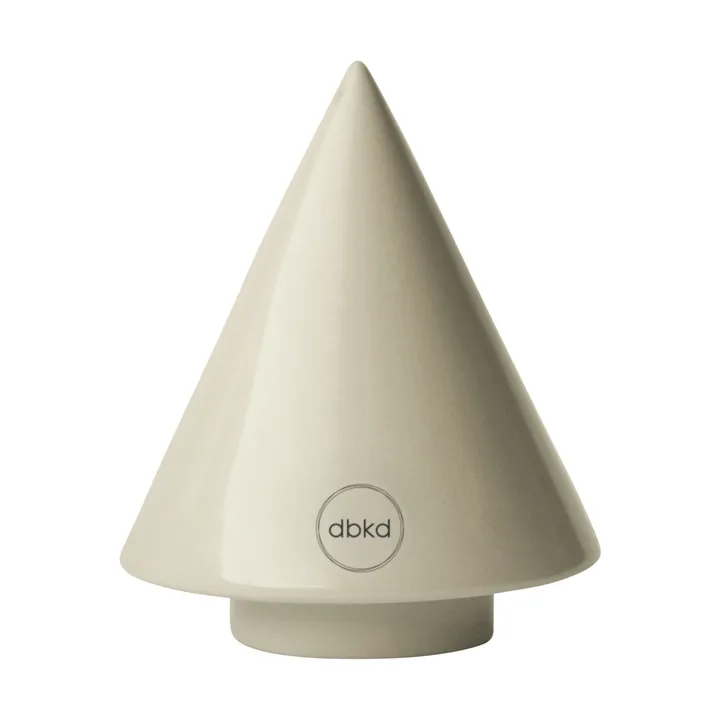 Peak tre dekorasjonsdetalj - Shiny creme, Ø9 cm - DBKD