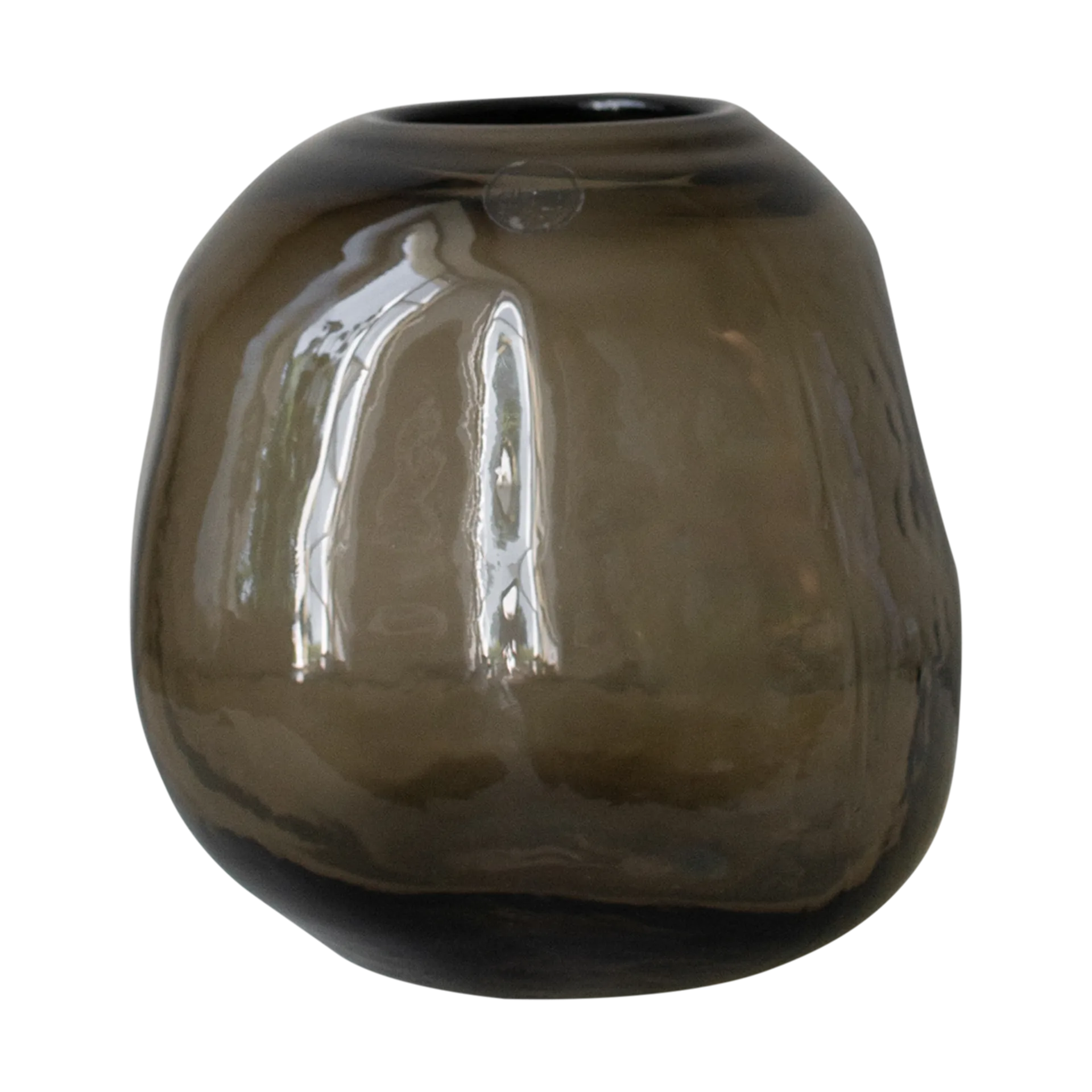 Pebble vase brun, Liten Ø 20 cm DBKD