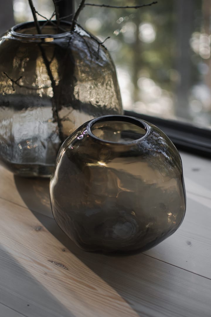 Pebble vase brun, Liten Ø 20 cm DBKD
