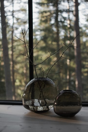 Pebble vase brun - Liten Ø 20 cm - DBKD