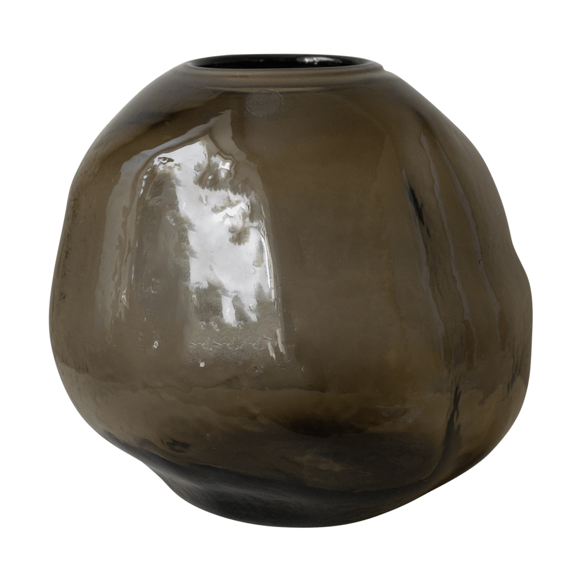 DBKD Pebble vase brun Stor Ø 28 cm