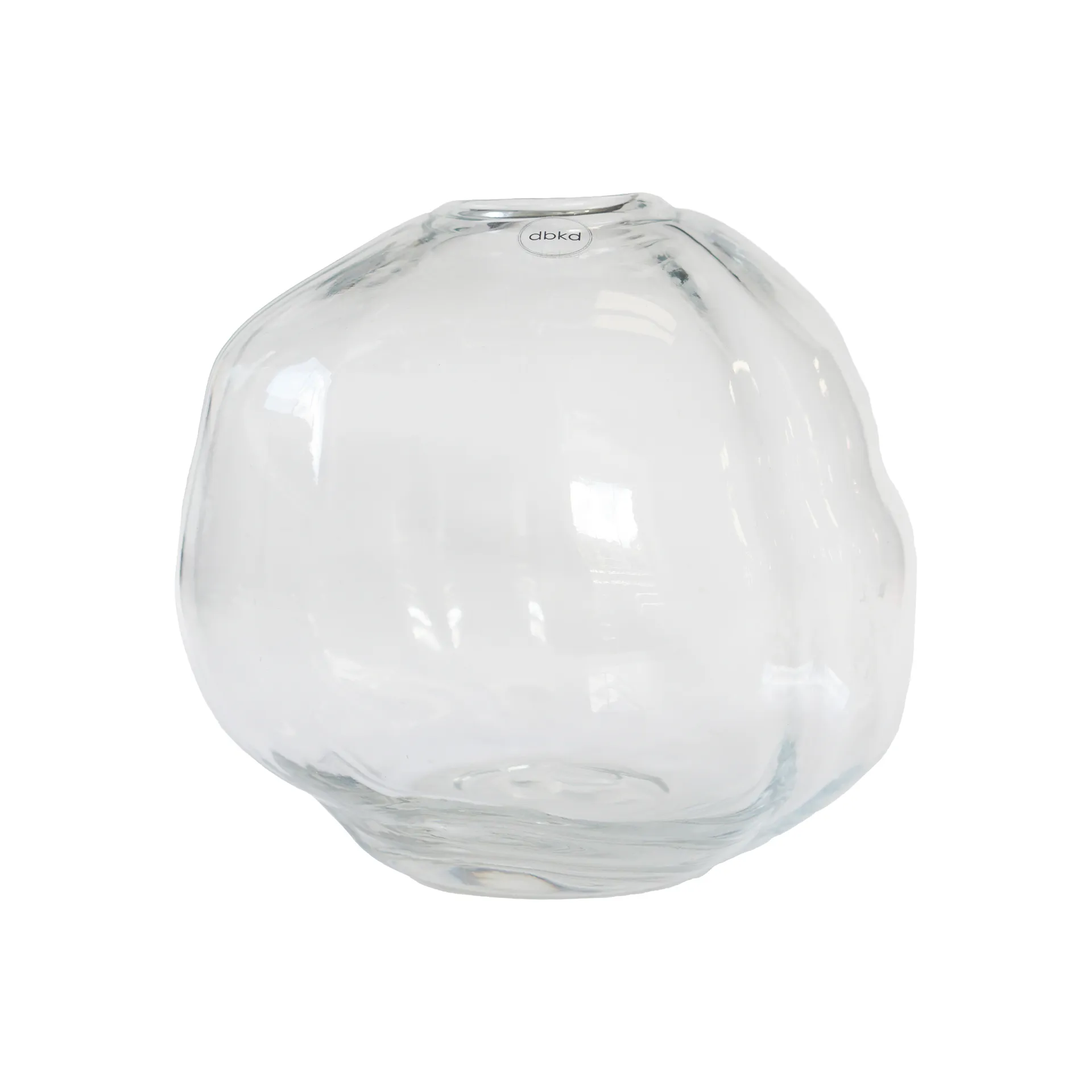 DBKD Pebble vase Transparent, liten &Oslash;20 cm