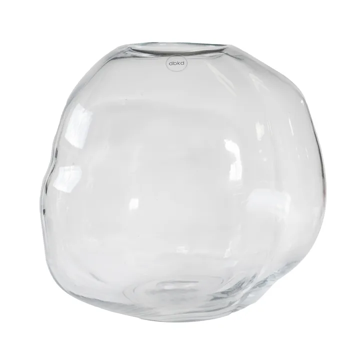 Pebble vase - Transparent, stor Ø28 cm - DBKD