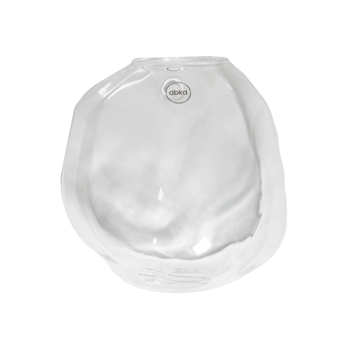 DBKD Pebble vegghengt vase klar Liten Ø15 cm