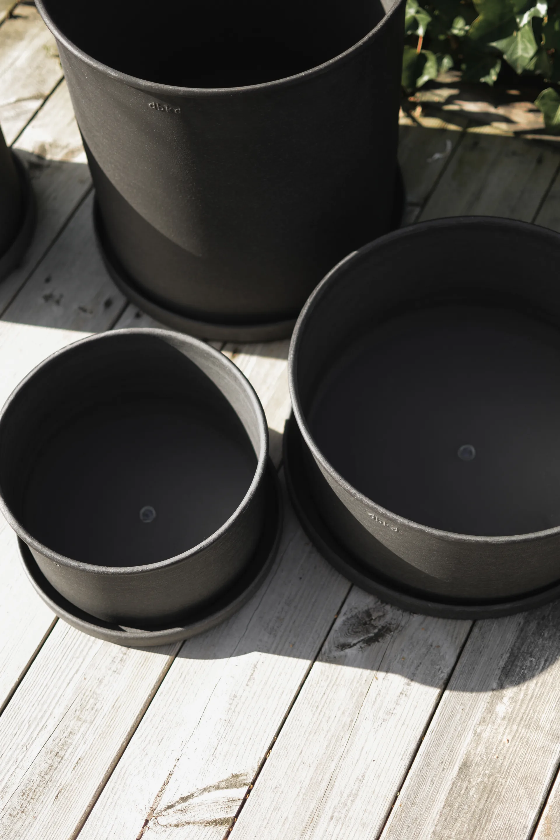 Plant bowl krukke 2-pakning, Svart DBKD