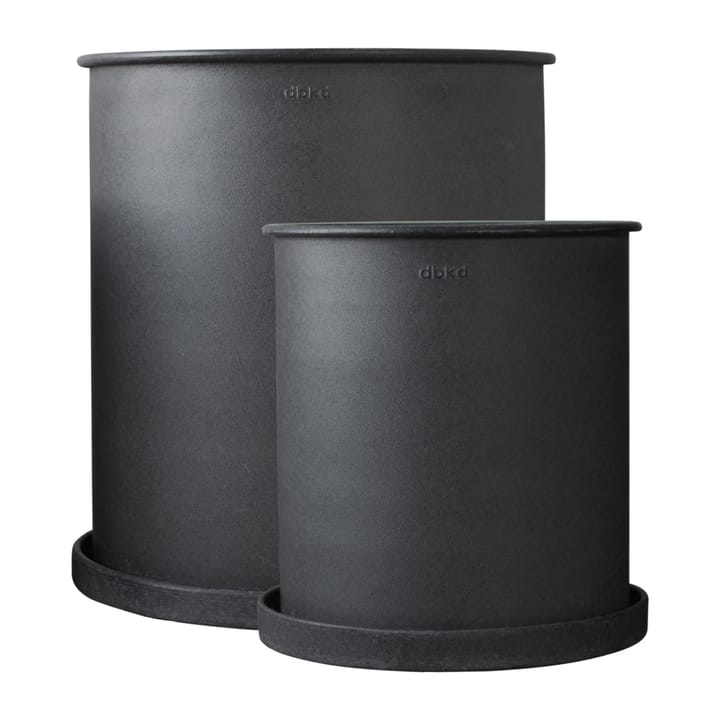 Plant pot krukke large 2-pk - Svart - DBKD