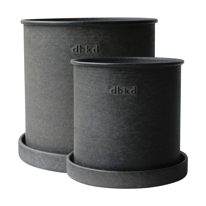 Plant pot krukke small 2-pakning - Black - DBKD