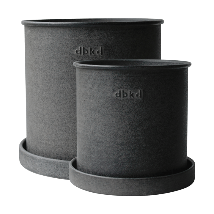 Plant pot krukke small 2-pk, Black DBKD