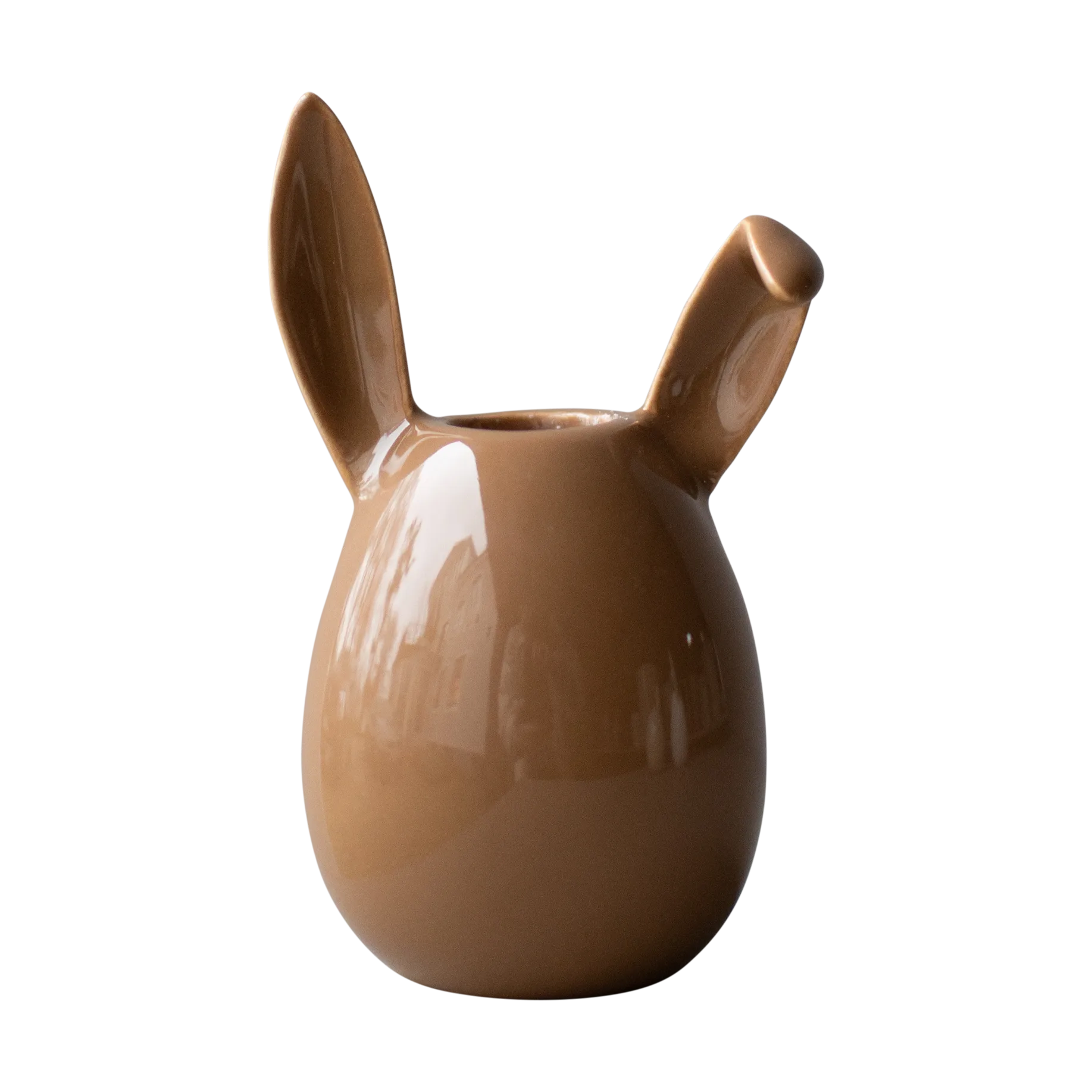 Rabbit lysestake 13 cm, Shiny nougat DBKD