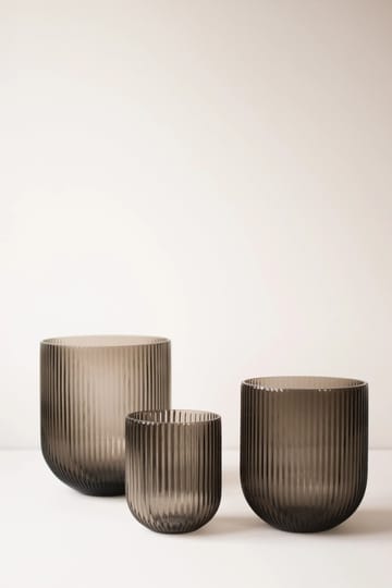 Simple Stripe glassvase brown - Medium - DBKD