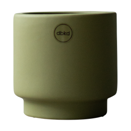 DBKD Solid krukke green Liten, Ø10 cm