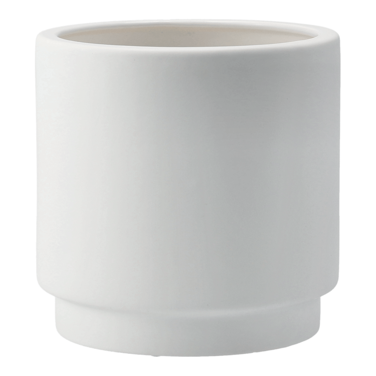 DBKD Solid krukke white Medium ø16 cm