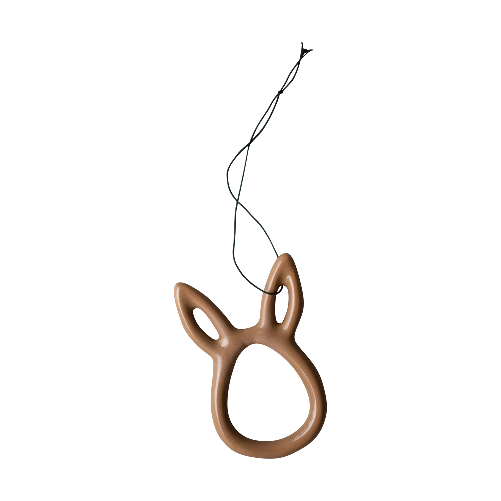 Sprinkle Rabbit påskeanheng 8 cm, Shiny nougat DBKD