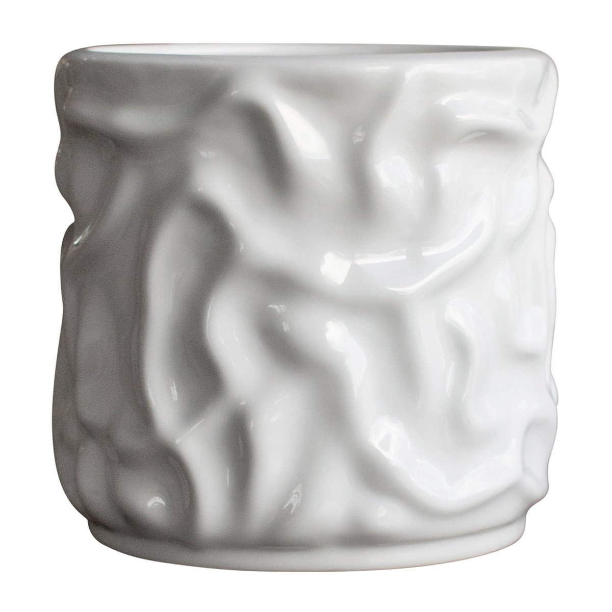 DBKD Swoon krukke Ø 15 cm Shiny white