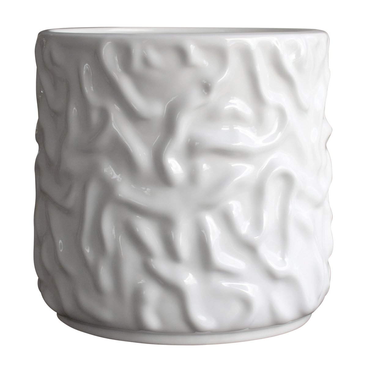DBKD Swoon krukke Ø 23 cm Shiny white