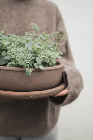Terra bowl krukke - Brown, Ø30x10,5 cm - DBKD
