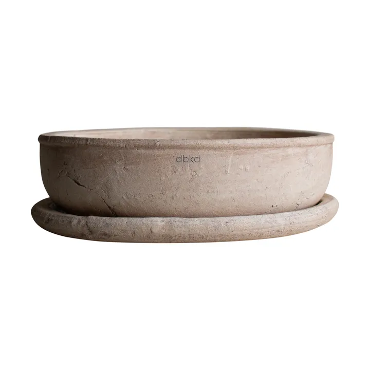 Terra bowl krukke - Sand, Ø30x10,5 cm - DBKD
