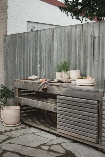 Terra bowl krukke - Sand, Ø30x10,5 cm - DBKD