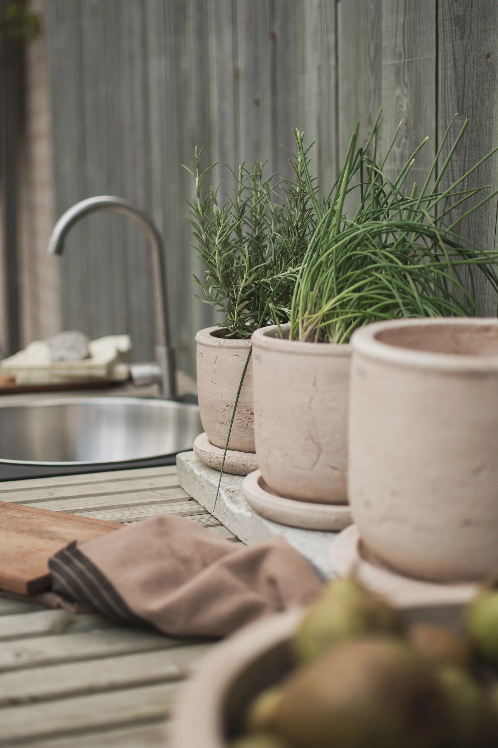 Terra krukke, Sand, Ø14x14 cm DBKD