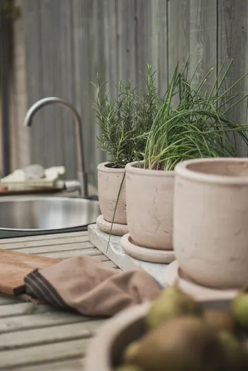 Terra krukke - Sand, Ø14x14 cm - DBKD